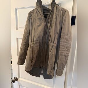 Express Khaki Zip-Up Jacket